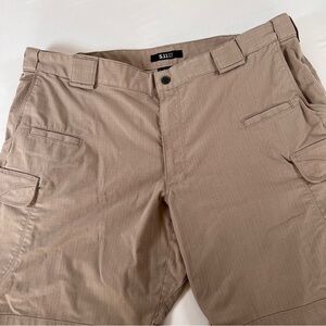 5.11 Tactical Mens 42X30 Flex-Tac Stryke Pants Ripstop Khaki Cargo Workwear